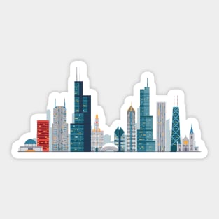 Chicago skyline Sticker